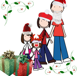 Family Rambling Christmas card