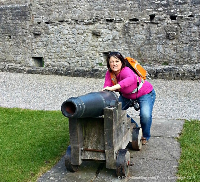 Manning the Cannon at Cahir Castle, County Tipperary, Ireland