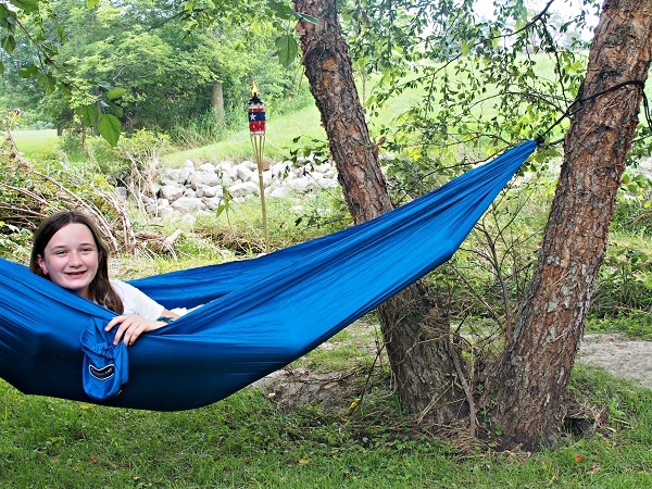 Parachute Hammock- camping gear that does double duty